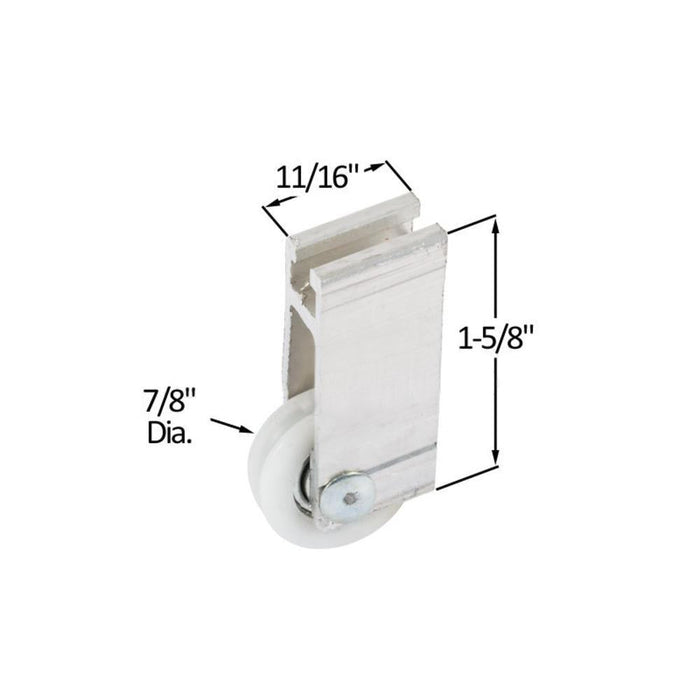 Sliding Glass Patio Door 7/8" Nylon Ball Bearing Roller - Reflect Window & Door