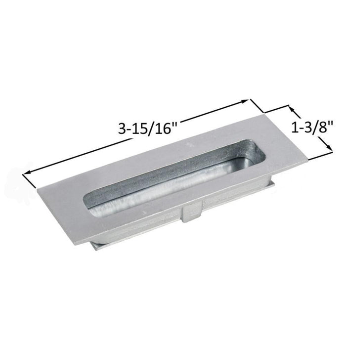 Sliding Glass Patio Door Handle with 3 - 1/2" Mounting Holes for Indal Doors - Reflect Window & Door