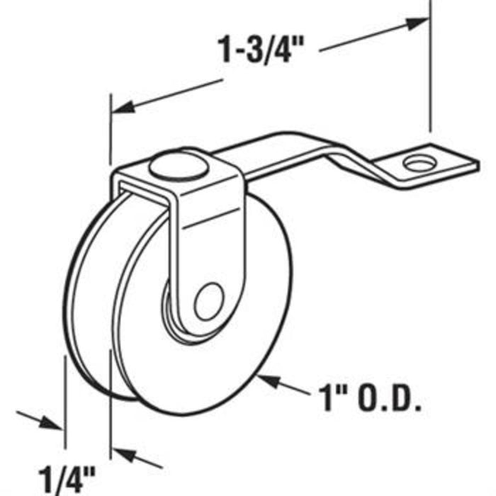 Sliding Patio Screen Door 1" Steel Ball Bearing Spring Tension Roller for Metal Industry Doors - Reflect Window & Door