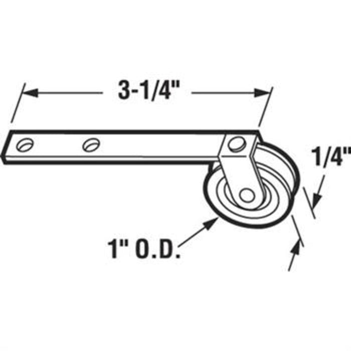Sliding Patio Screen Door 1" Steel Ball Bearing Spring Tension Roller - Reflect Window & Door