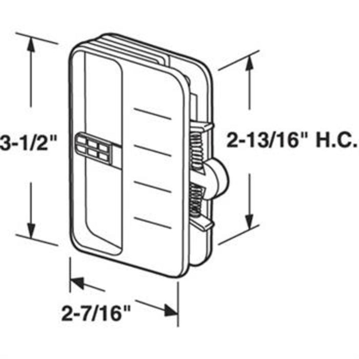 Sliding Patio Screen Door 3 - 1/2" Latch and Pull - Reflect Window & Door
