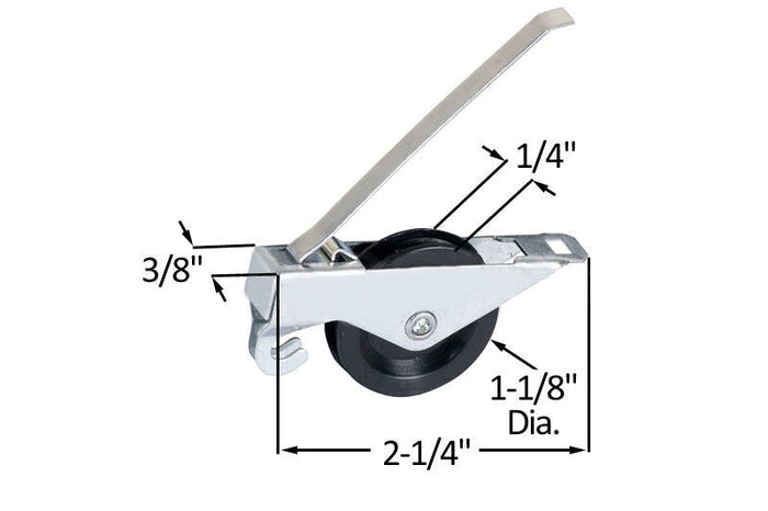 Sliding Patio Screen Door Spring Tension 1 - 1/8" Nylon Roller - Reflect Window & Door