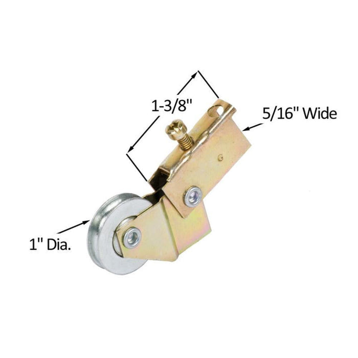 Sliding Patio Screen Door Roller – Steel Ball Bearing, Center Groove - Reflect Window & Door