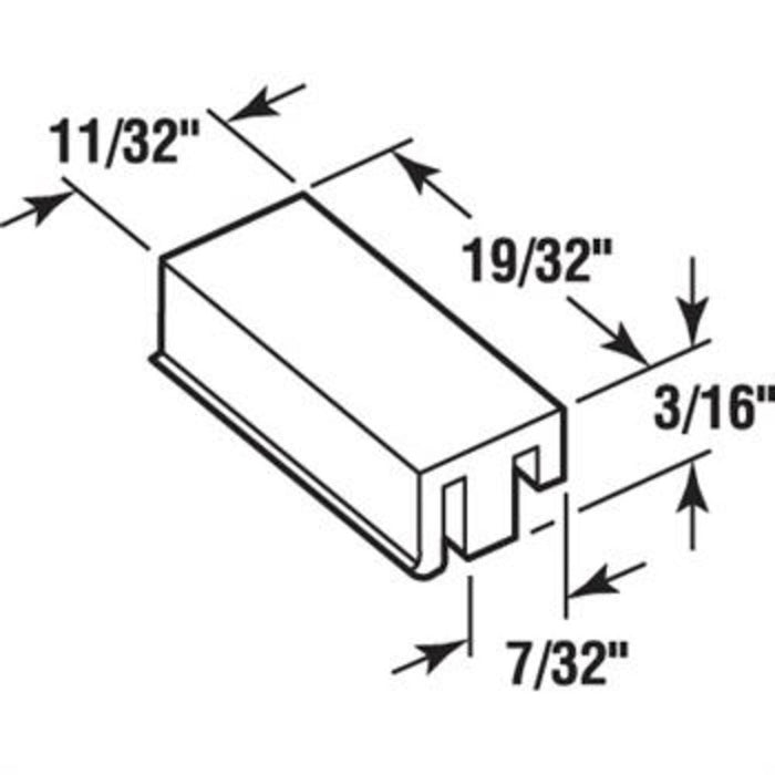 Sliding Window 11/32" Wide Nylon Top Guide for Alenco Windows - Reflect Window & Door