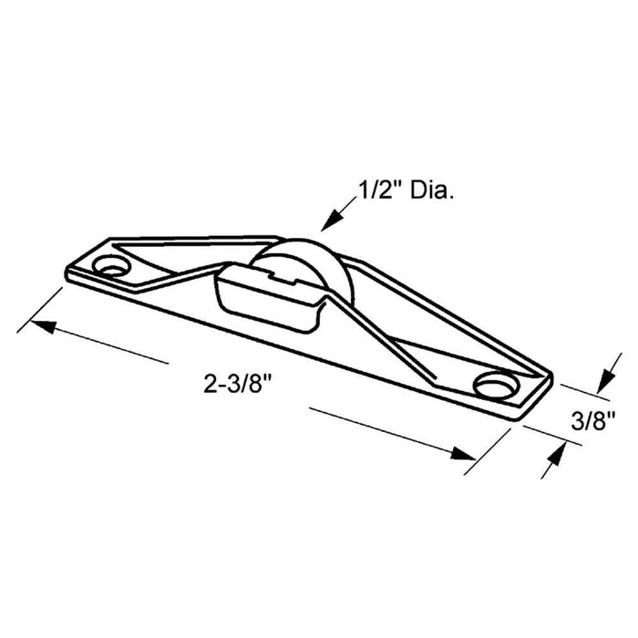 Sliding Window 1/2" Nylon Roller For Almetco Windows - Reflect Window & Door