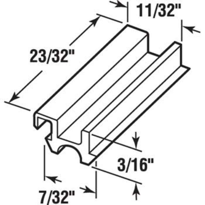 Sliding Window 3/8" Wide Nylon Bottom Guide for Alenco Windows - Reflect Window & Door
