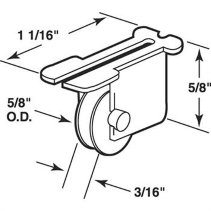 Sliding Window 5/8" Steel Roller for Fullview Windows - Reflect Window & Door