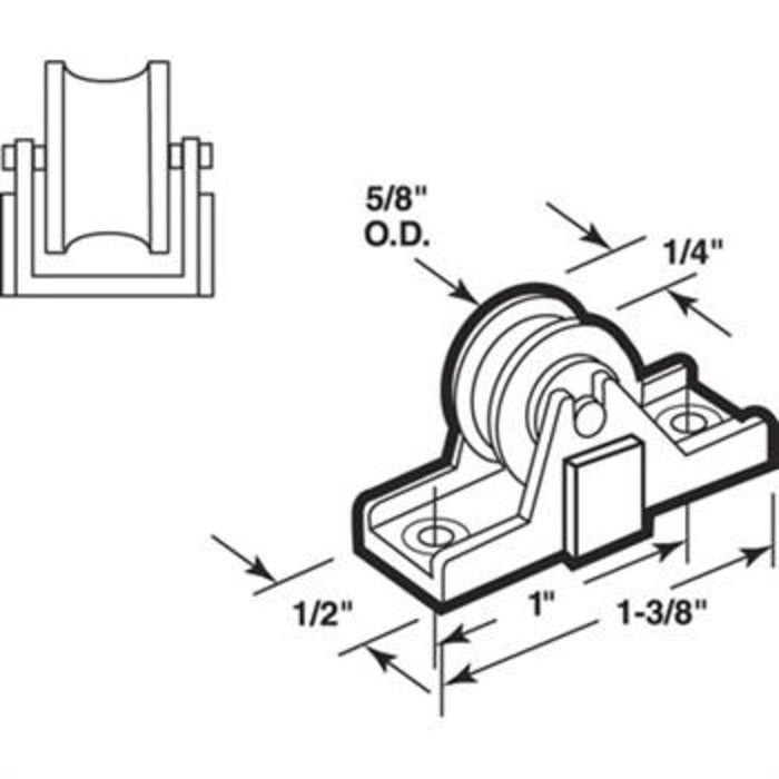 Sliding Window 5/8" Steel Roller - Reflect Window & Door