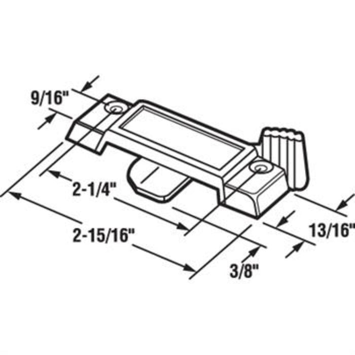 Sliding Window Sash Lock – White, 2 - 1/4" Holes – International Windows - Reflect Window & Door