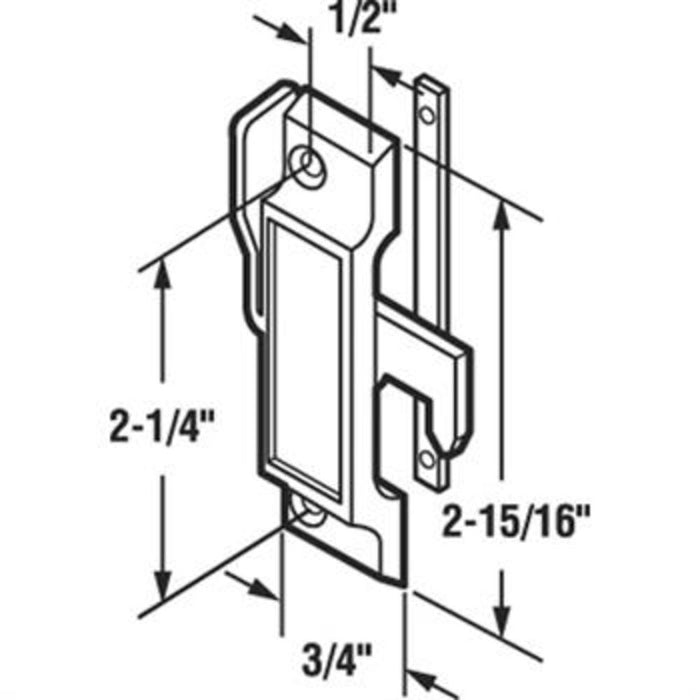 Sliding Window Security Lock With 2 - 1/4" Screw Holes for Guaranteed Products Windows - Reflect Window & Door