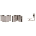 Square 90 Degree Glass - to - Glass Clamp - Reflect Window & Door