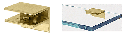 Square Interior Shower Shelf Clamp With Support Leg - Reflect Window & Door