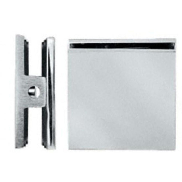 Square Style Hole - in - Glass Fixed Panel U - Clamp - Reflect Window & Door