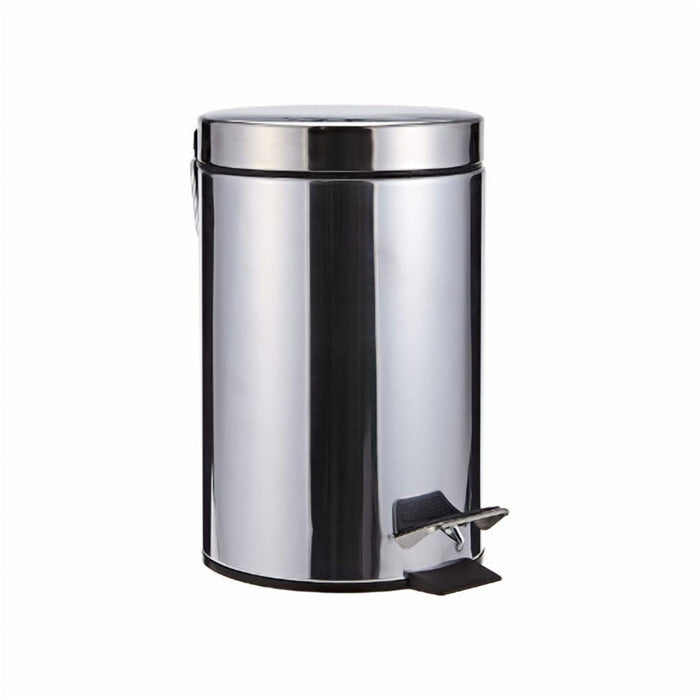 Stainless Steel Pedal Trash Can with Lift-Out Plastic Bucket