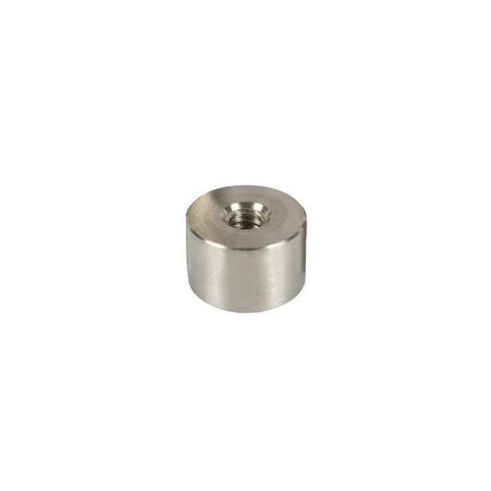 Standoff Bases (1 - 1/4" Diameter) (Brushed Stainless) (Height 1/2") - Reflect Window & Door