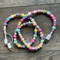 Stars Beaded Phone Charger with Lightning & USB-C Cable
