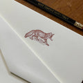 Stationery Set: Fox, Letterpress Printed