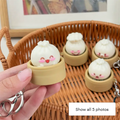 Steamed Bun Fidget Keychain Stress Relief Toy