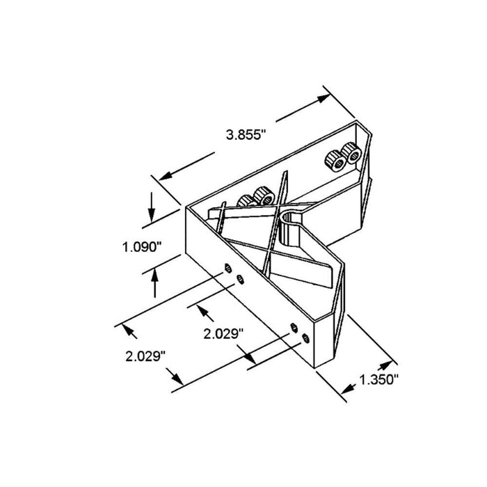Durable Die Cast Corner 3 - 9/16" for Residential Screen & Storm Doors – Swinging Door Replacement - Reflect Window & Door