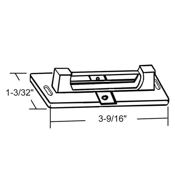 Storm Door Replacement Strike Plate – Aluminum - Reflect Window & Door