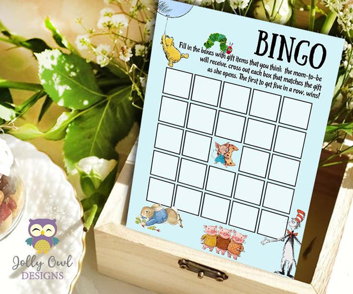 Story Book Themed Baby Shower Games - Bundle Set