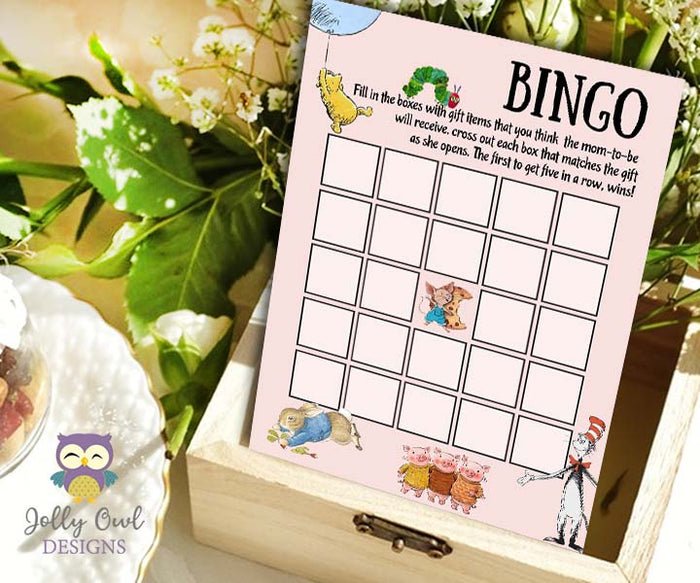 Story Book Themed Baby Shower Games - Bundle Set