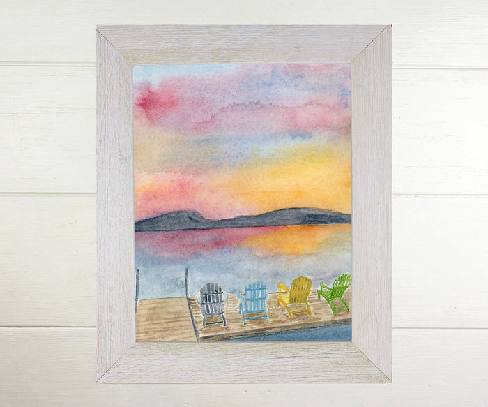 Sunset Lake View Print