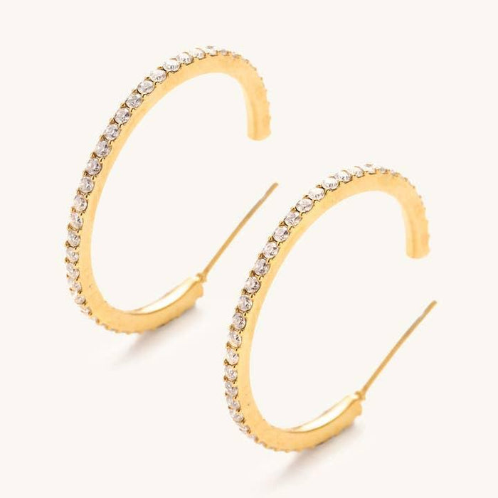 Sutton Crystal Hoops