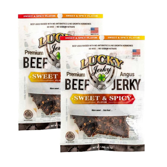 Sweet and Spicy Beef Jerky | Pack of 2 | 1.5 oz | Nebraska Star Beef