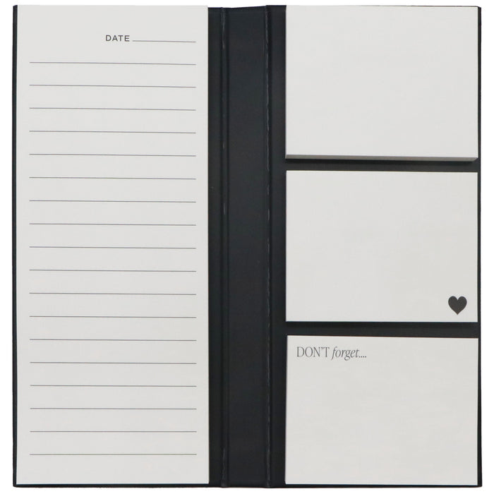 Portable Sticky Notes Booklet with lined pages, date field, and heart design by Sweet Water Decor