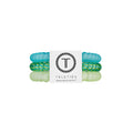 TELETIES Cabana Cutie Small Hair Ties in turquoise, lime green and cream colors