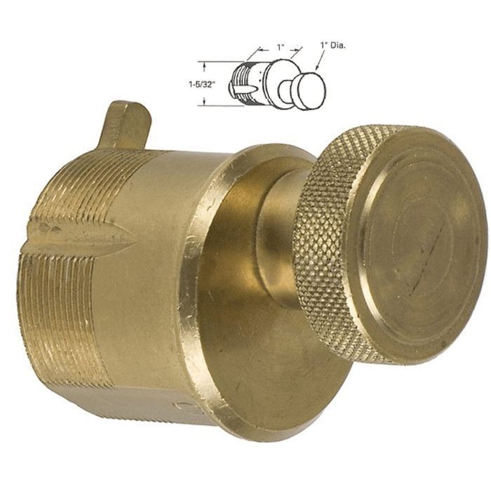 Thumb Turn Brass Cylinder for Commercial Doors - Reflect Window & Door
