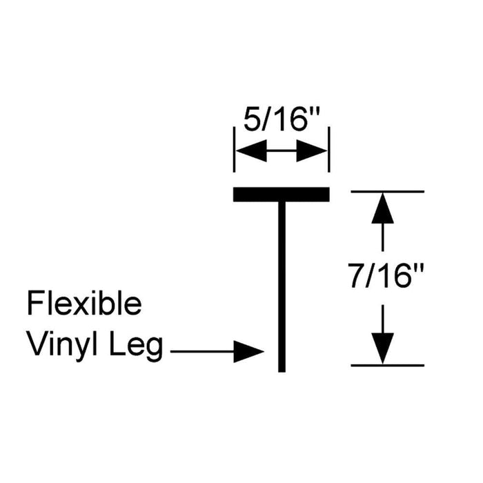 Shower Door Water Seal Strip for Frameless Glass Doors - Reflect Window & Door