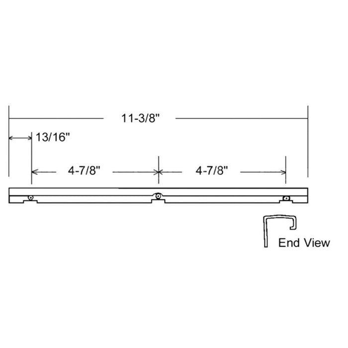Casement Window Operator Track – Truth Hardware 11 - 3/8" 3 - Hole Replacement - Reflect Window & Door