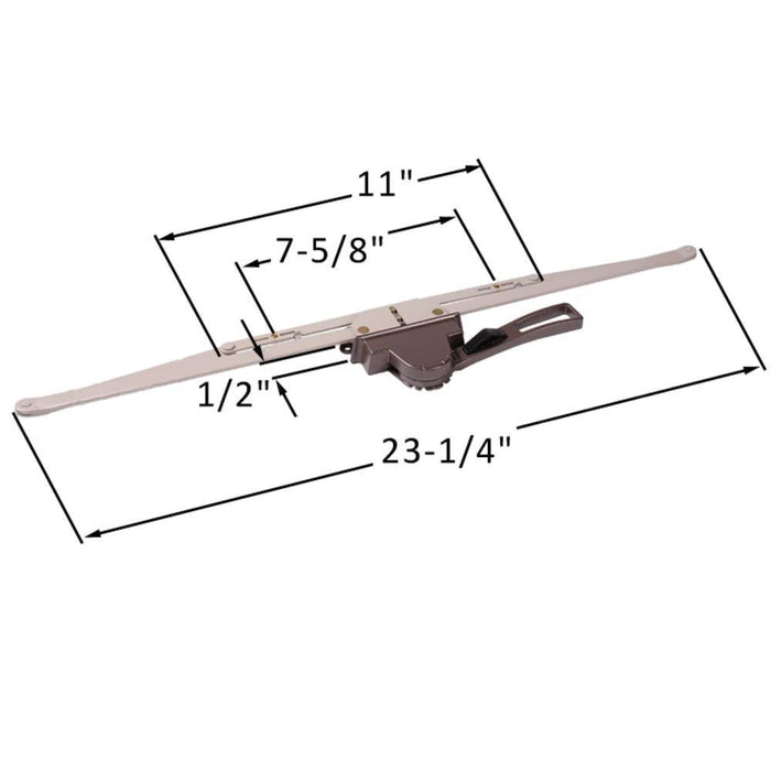 Awning Window Operator Replacement – Truth Hardware, Brown, Opposite Hand, Dual Pull Lever - Reflect Window & Door