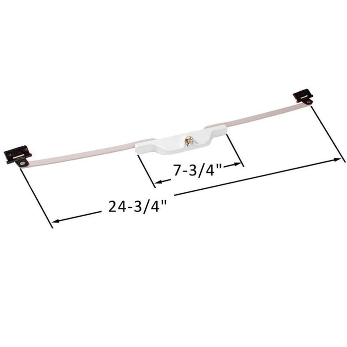 Truth Hardware 24" White Rear Mount Pivot Shoe Awning Window Operator - Reflect Window & Door