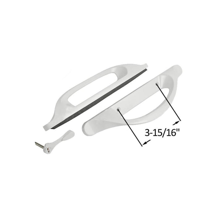 Sliding Patio Door Handle Replacement – Truth Hardware Allure Set, 3 - 15/16" Spacing - Reflect Window & Door