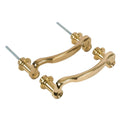 Truth Hardware Brass Pull Handle – 6 - 3/8" Hole Spacing – Replacement Door Handle - Reflect Window & Door