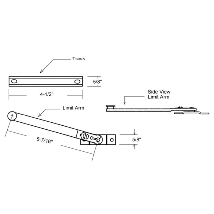Truth Hardware Casement Window Safety Limit Device - Reflect Window & Door