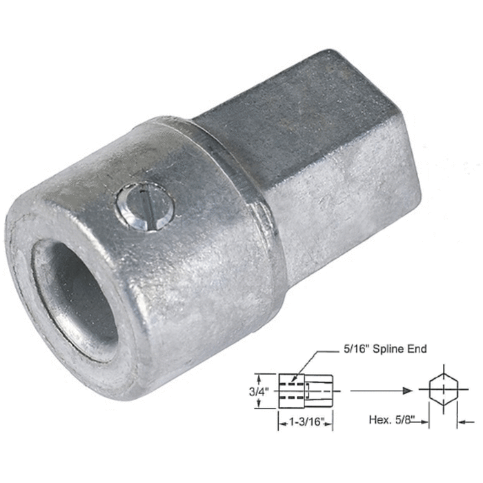 Truth Hardware Adaptor for Clerestory Pole Window Crank - Reflect Window & Door