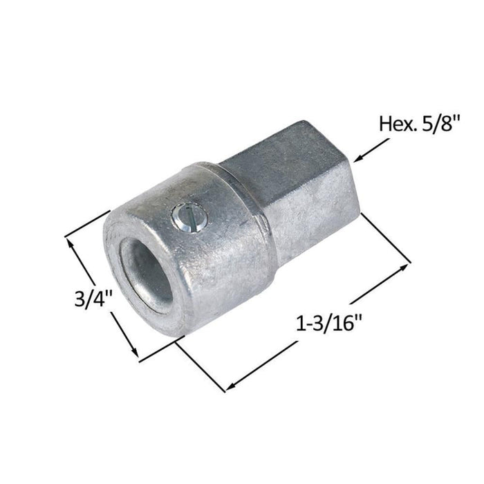 Truth Hardware Clerestory Pole Crank Adaptor – Window Operator Extension Connector - Reflect Window & Door