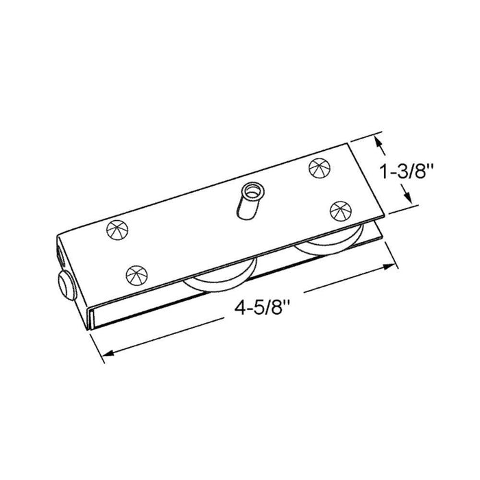 Truth Hardware Tandem Roller – End Adjust for Sliding Glass Doors - Reflect Window & Door