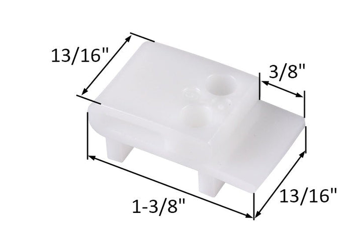 Truth Hardware Casement Window 1 - 1/2" Nylon Tie Bar Guide – Replacement Locking Guide for Casement Windows - Reflect Window & Door