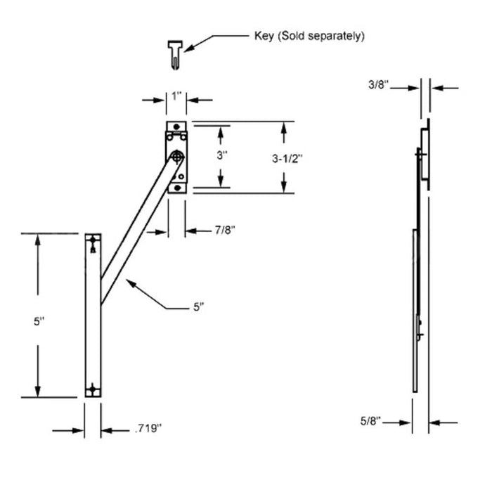Truth Hardware Safety Window Restrictor with Key Release for Casement & Awning Windows - Reflect Window & Door
