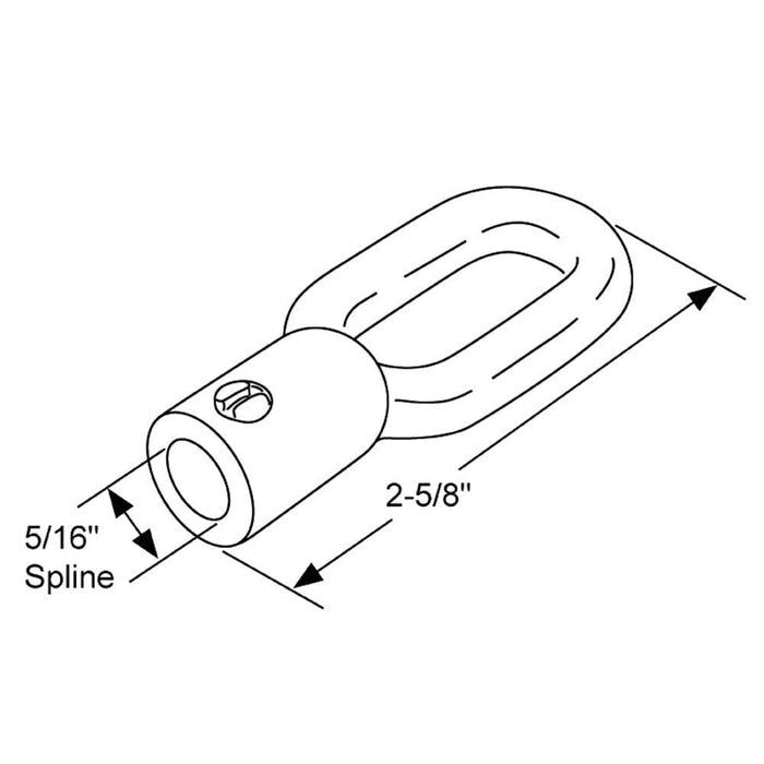 Truth Hardware Eyelet Adapter for Windows & Skylights – Manual Operator Attachment for Crank Handles - Reflect Window & Door