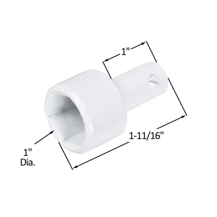 Truth Hardware White Hex Drive Socket Adaptor - Reflect Window & Door