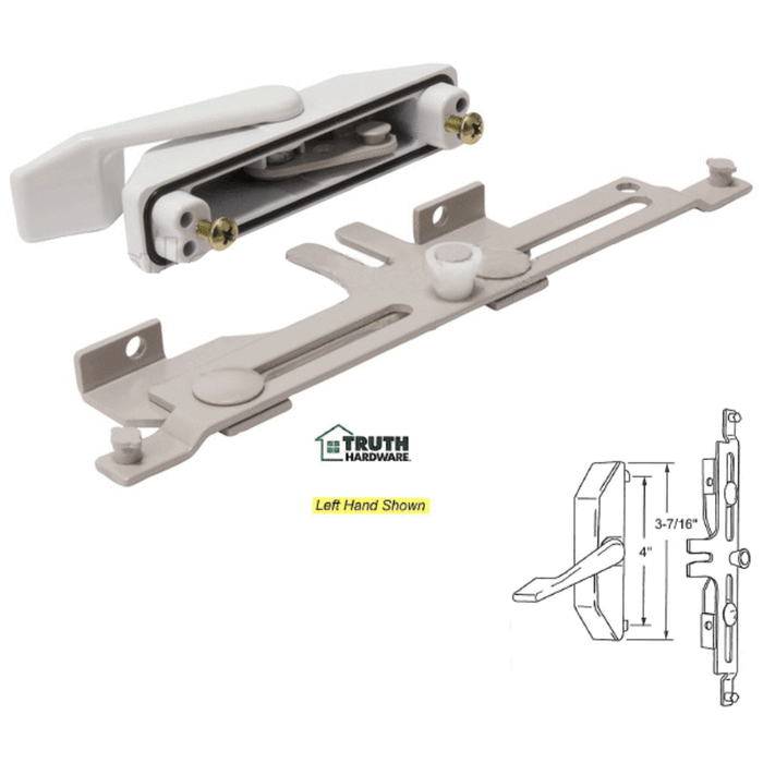 Truth Hardware White Casement Window Left Hand Multi-Point Security Sash Lock Assembly - Reflect Window & Door