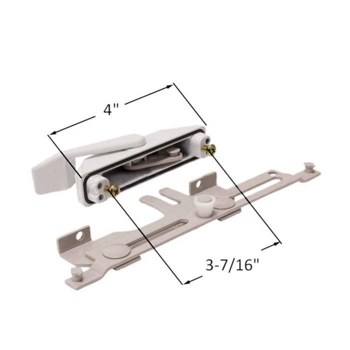 Truth Hardware White Left Hand Casement Window Multi - Point Security Sash Lock Assembly – Replacement Window Lock - Reflect Window & Door
