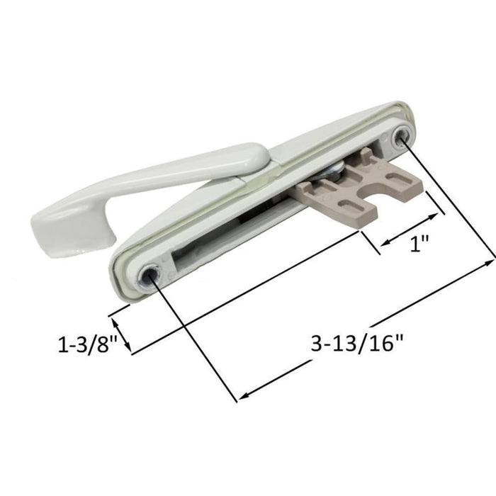 Casement Window Security Lock – Multi - Point Truth Hardware Replacement (White) - Reflect Window & Door