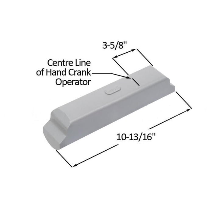 Truth Hardware White Sentry II WLS System Cover – Replacement Cover for Window & Skylight Operators - Reflect Window & Door